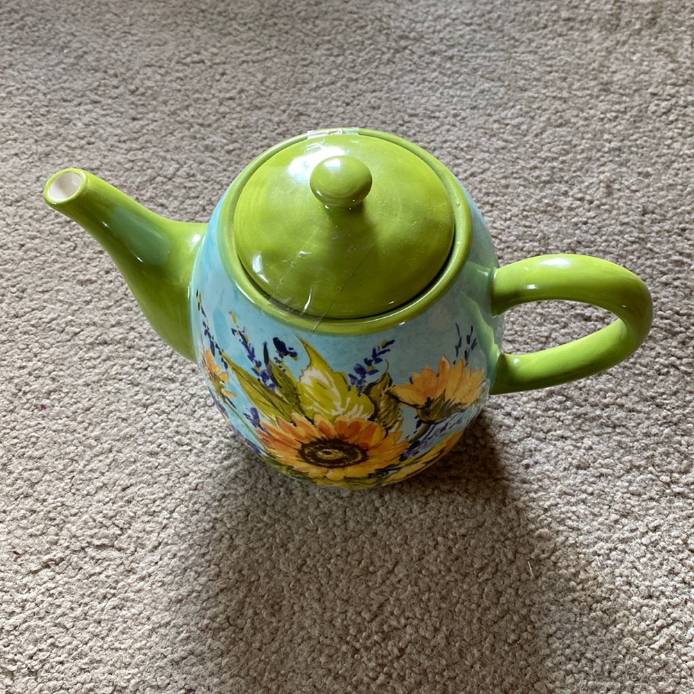 Certified International Sunflower Tea Pot